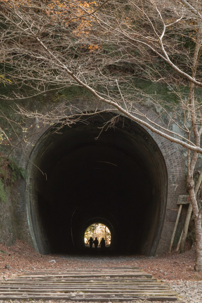 武田尾廃線敷のトンネル入り口