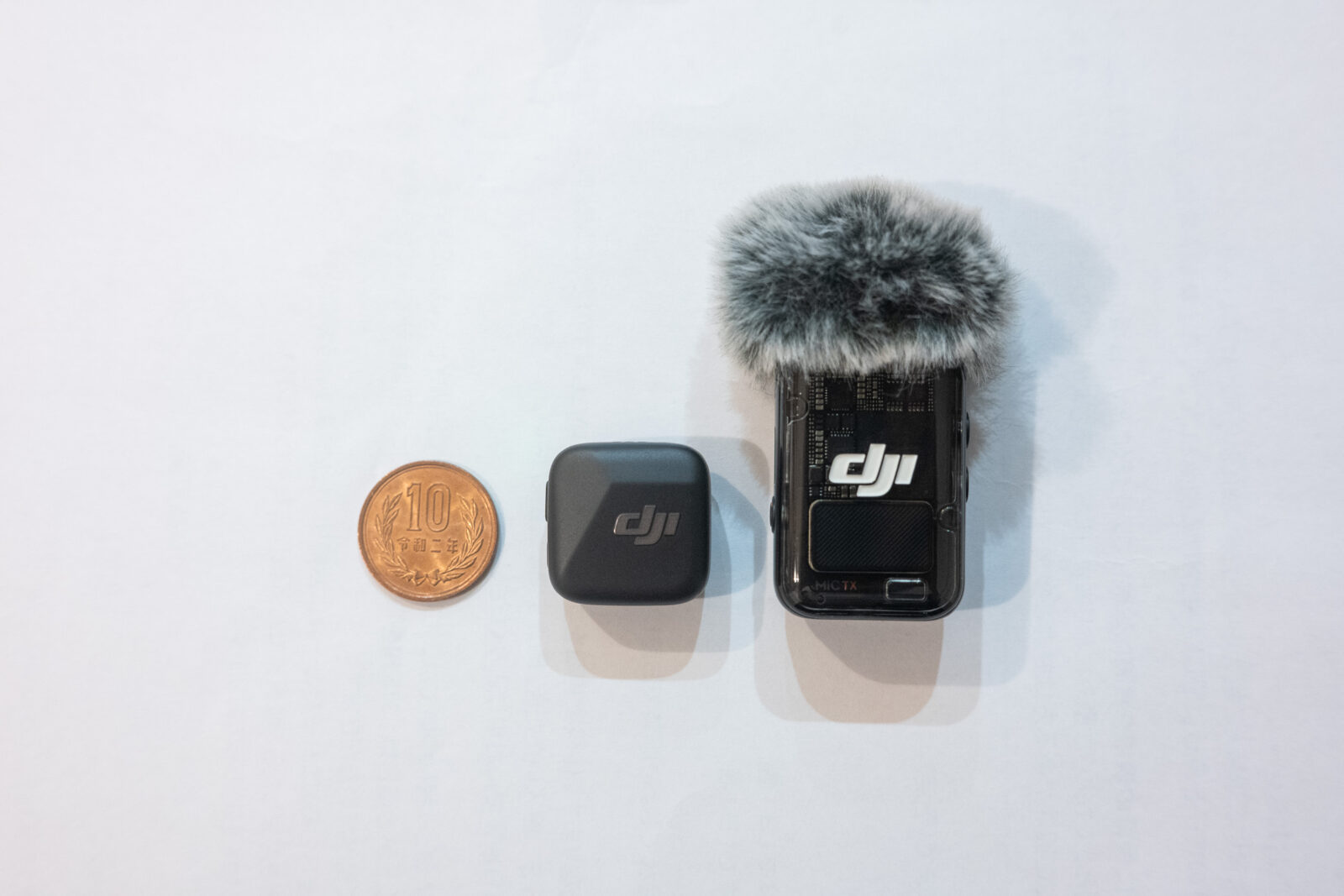 DJI Mic Mini 大きさ比較